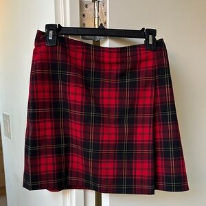 EP Pro Red and Black Plaid Mini Skirt Size 2